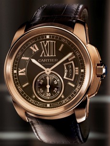 Cartier Calibre De Cartier (RG/ Chocolate/ Leather)