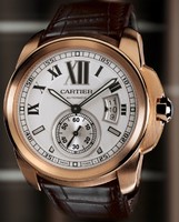 Cartier Calibre De Cartier (RG/ Silver/ Leather)