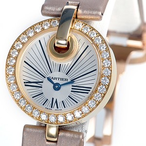 Cartier Captive De Cartier Small (YG-Diamonds/ Silver/ Fabric)