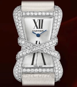 Cartier Cartier Libre Tank Enlacee (WG-Diamonds / Silver /Fabric)