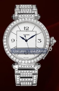 Cartier Pasha Extra Large (WG-Diamonds/ Silver/WG-Diamonds)
