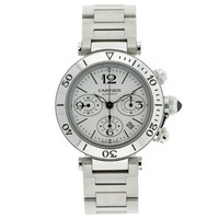 Cartier Pasha Seatimer Chronograph Extra Large (SS/ Silver / SS)