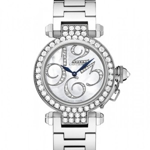 Cartier Pasha Small (WG- Diamonds / Silver-Diamonds / WG)
