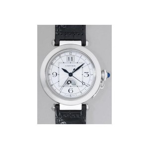 Cartier Pasha XL (SS / Silver / Leather Strap)