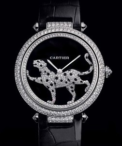 Cartier Promenade D'Une Pathere (WG-Diamonds / Diamonds-MOP / Leather Strap)