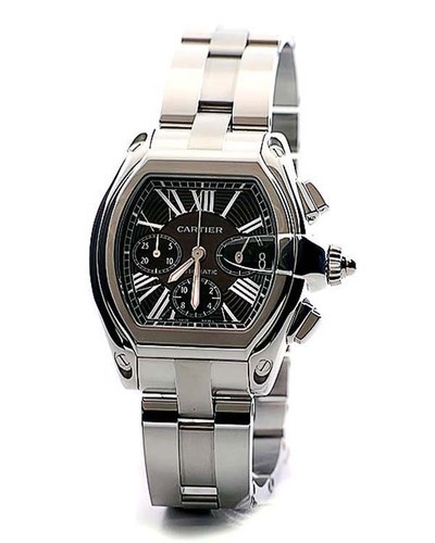 Cartier Roadster Chronograph (SS / Black / SS)