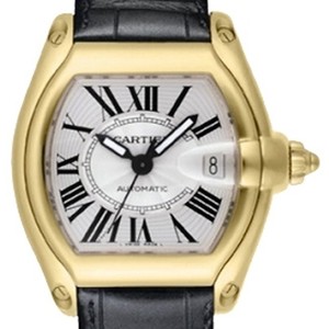 Cartier Roadster (YG / Silver / Croc Leather)
