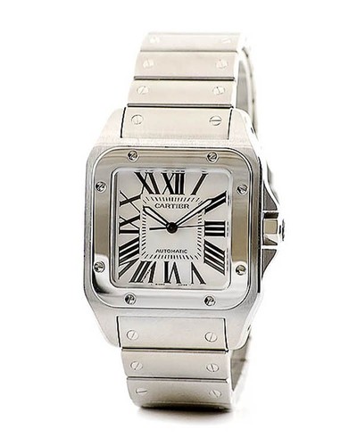 Cartier Santos 100 (SS / Silver / SS)