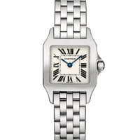 Cartier Santos Demoiselle Large (WG-Diamonds/ Silver/WG-Diamonds)