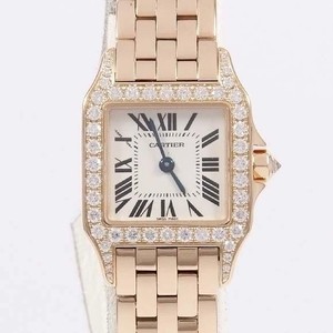 Cartier Santos Demoiselle (RG - Diamonds/ Silver / RG)