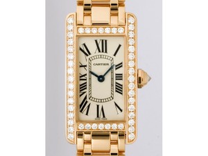 Cartier Tank Americaine Ladies (RG - Diamonds / Silver / RG )