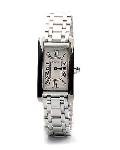 Cartier Tank Americaine Ladies (WG / Silver / WG )