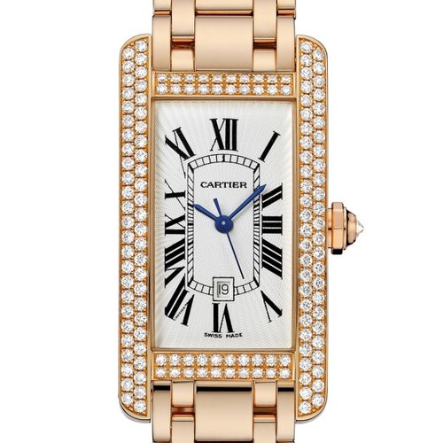 Cartier Tank Americane Medium (RG- Diamonds / Silver/ RG)