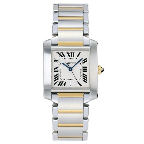 Cartier Tank Francaise Large (SS/ Silver /SS - YG)