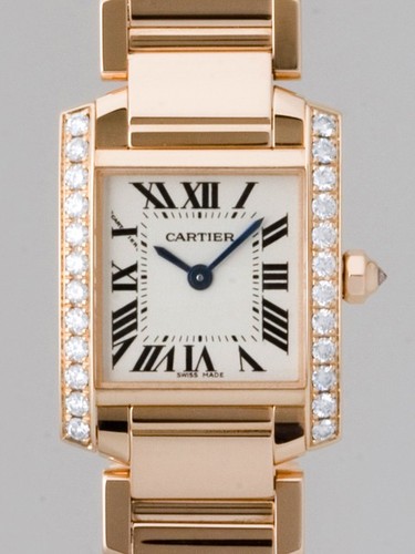Cartier Tank Francaise (RG - Diamonds / Silver / RG )