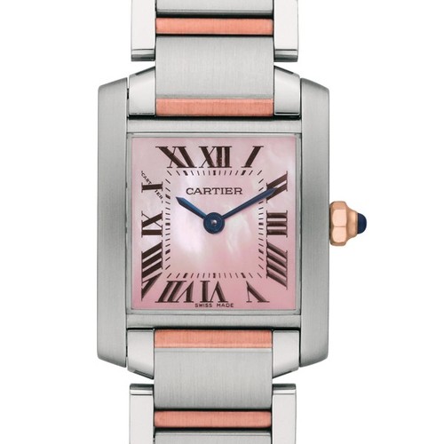 Cartier Tank Francaise (SS/ Pin MOP /SS - RG)