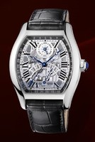 Cartier Tortue Perpetual Calendar (WG/ Silver/ Leather)