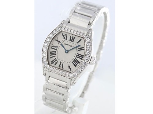 Cartier Tortue Small (WG- Diamonds/ Silver / WG)