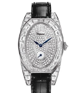 Chopard Classic Oval Set (WG-Baguettes / Diamonds / Leather) 137142-1001