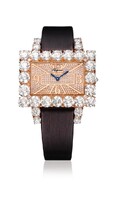 Chopard Classic Rectangle (RG / Rose / Diamonds / Satin) 139270-5011