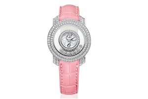 Chopard Happy Diamonds Round 7 Diamonds (WG / MOP / Leather) 209245-1001