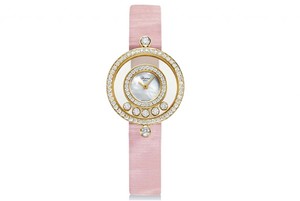 Chopard Happy Diamonds Round (YG-Diamonds / MOP / Strap) 203957-0001