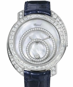 Chopard Happy Spirit (WG-Baguettes / MOP / Leather) 207478-1001