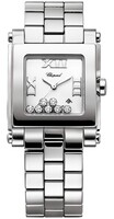 Chopard Happy Sport 7 Diamonds Square Medium (SS / Diamonds-White / SS Bracelet) 278496-3001