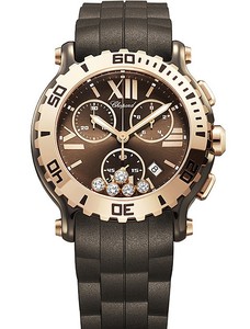 Chopard Happy Sport Chrono (PG-Ceramic / 5 Diamonds) 288515-9003