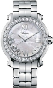 Chopard Happy Sport II Round (WG-SS-Diamonds / MOP-Diamonds / SS Bracelet) 278478-2002