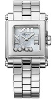 Chopard Happy Sport II Square Small (SS / White MOP-Diamonds / Stainless Steel Bracelet) 278516-3006