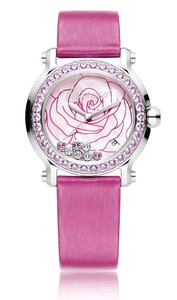 Chopard Happy Sport La Vie En Rose (SS-Sapphires / MOP-Gemstones / Strap) 278475-3030