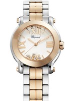 Chopard Happy Sport Mini 5 Diamonds (RG / SS / White / Diamonds / Bracelet) 278509-6003
