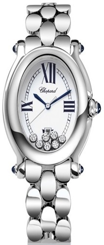 Chopard Happy Sport Oval 7 Diamonds (SS / Silver / SS) 278418-3002