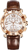 Chopard Happy Sport Round 5 Diamonds (RG / White / Leather) 283581-5001