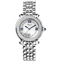 Chopard Happy Sport Round 7 Diamonds (SS-WG-Diamonds / Silver / SS) 278291-2005