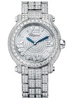 Chopard Happy Sport Round 7 Diamonds (WG / White / Diamonds / Diamond Bracelet) 277474-1001