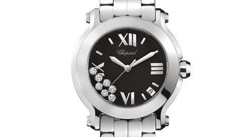 Chopard Happy Sport Round Edition 2 (SS / Black / SS) 278477-3001