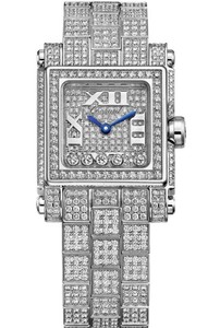 Chopard Happy Sport Square 5 Diamonds (WG / Diamonds / Diamond Bracelet) 275349-1002