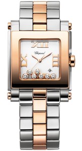Chopard Happy Sport Square 7 Diamonds (RG / SS/ / Bracelet) 278498-9001