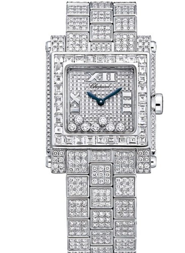 Chopard Happy Sport Square 7 Diamonds (RG / SS / White / Bracelet) 275325-1001