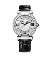 Chopard Imperiale Automatic (SS-Diamonds / Silver / Leather Strap) 388531-3002