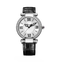 Chopard Imperiale Ladies (SS-Diamonds / Silver / Leather Strap) 388532-3003
