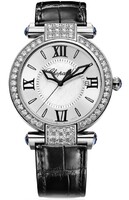 Chopard Imperiale Ladies (WG-Diamonds / Silver / Leather Strap) 384221-1001