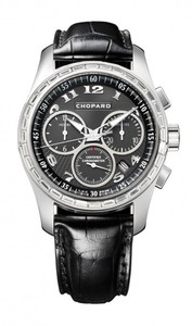 Chopard L.U.C. Chrono One (WG / Diamonds / Black / Leather) 171916-1001