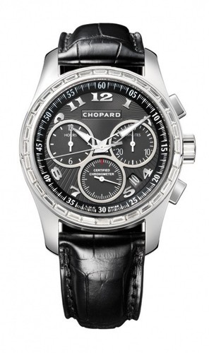 Chopard L.U.C. Chrono One (WG / Diamonds / Black / Leather) 171916-1001