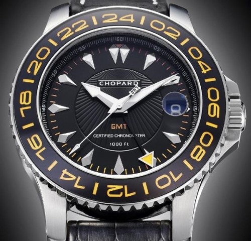 Chopard L.U.C. Pro One GMT (SS / Black / Leather) 168959-3001