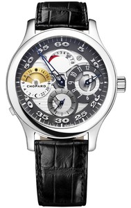 Chopard L.U.C. Regulateur (SS / Silver / Leather) 168449-3001