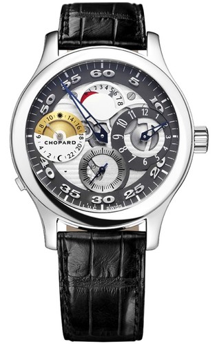 Chopard L.U.C. Regulateur (SS / Silver / Leather) 168449-3001