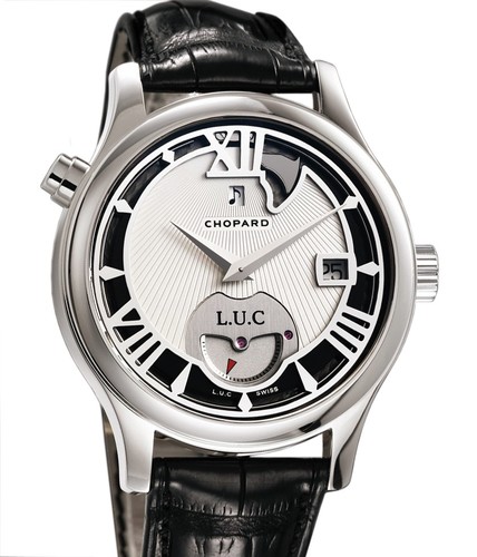 Chopard L.U.C. Strike One (WG / Silver / Leather) 161912-1001